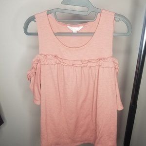 Lauren Conrad Off the Shoulder Ruffled Shirt